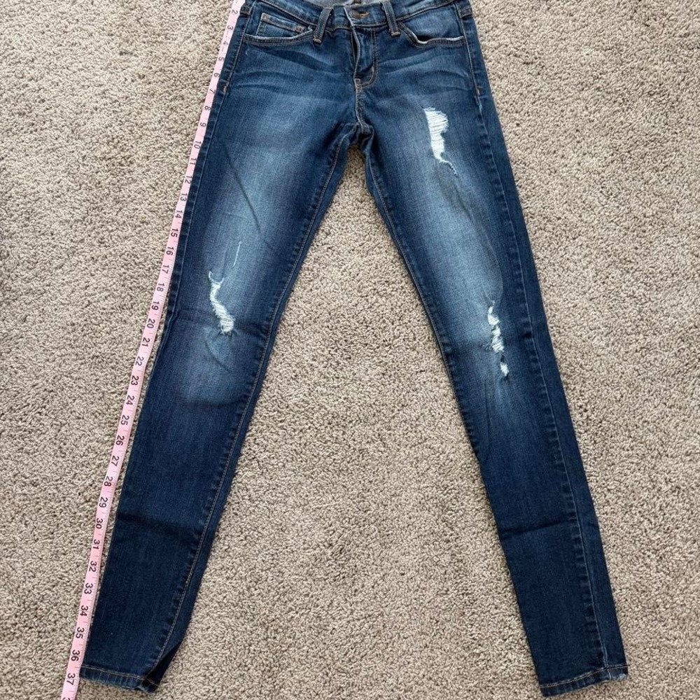 Flying Monkey low rise blue jeans, Size 25 or size 2 women's us